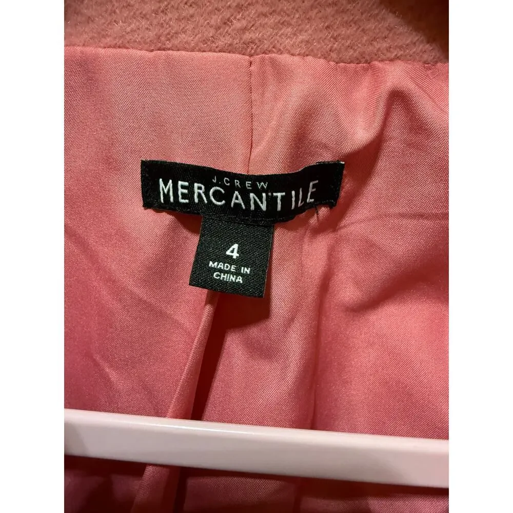 J Crew Mercantile Wool Blend Fully Lined Pea Coat Size 4 - Picture 9 of 13